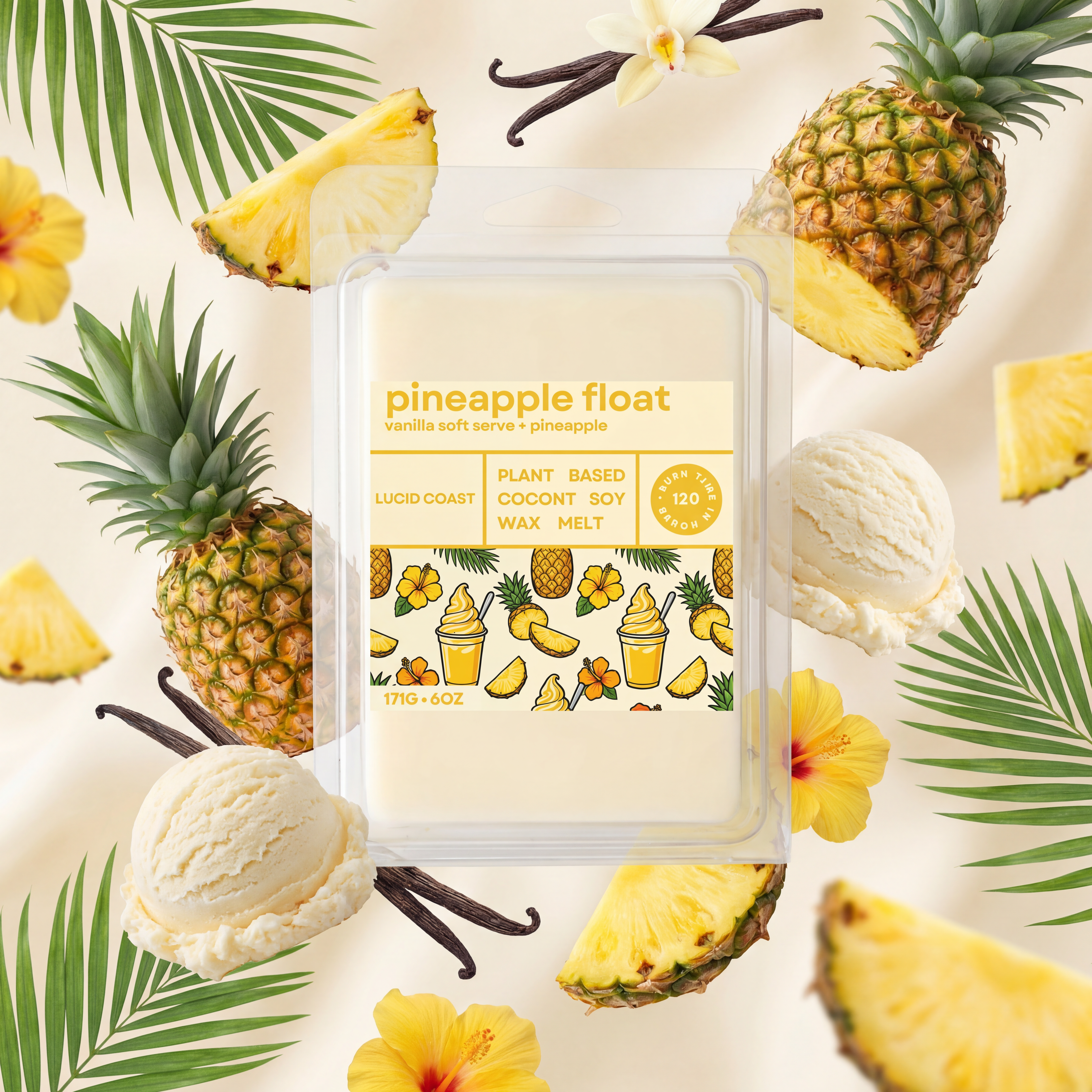 Pineapple Float Wax Melt