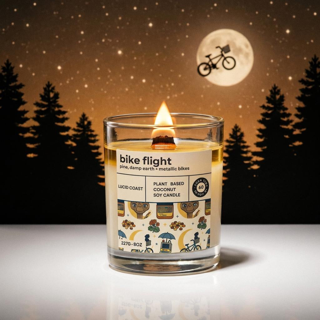 Bike Flight Candle - ET Inspired