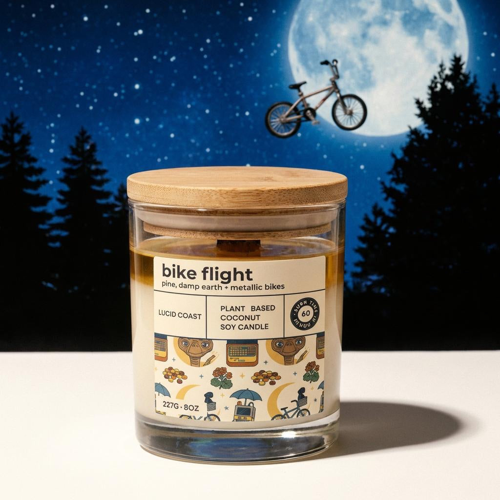 Bike Flight Candle - ET Inspired
